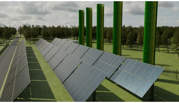 Photovoltaic Farm Renders