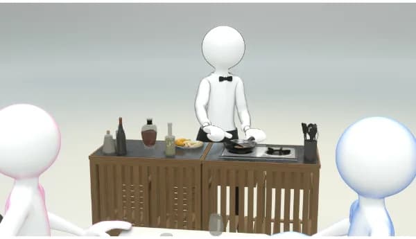 Waiter Service Animation
